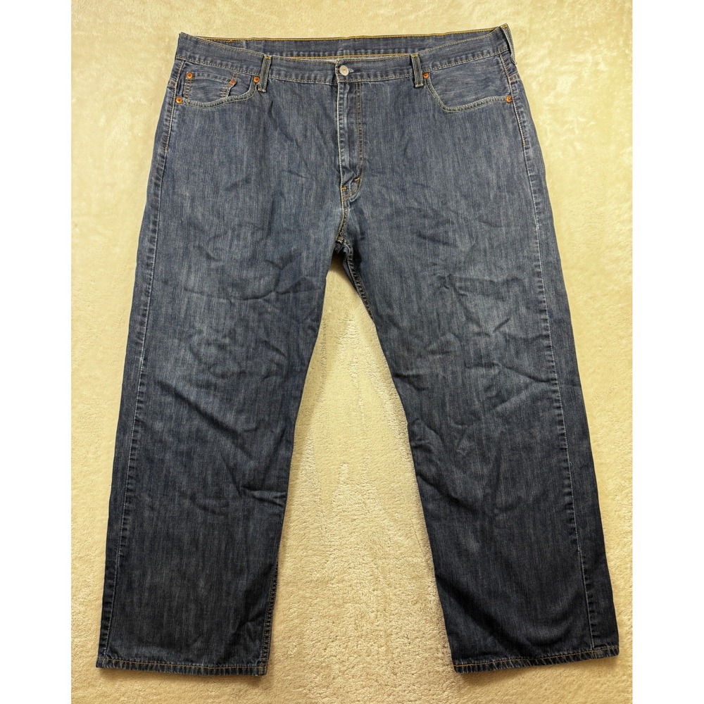 Levi's Mens 569 Loose Straight Blue Denim Jeans 44x32 Meas: 44x29